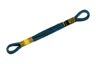 Нитки для вышивания " ПНК им. Кирова" мулине 100% мерсеризованный хлопок 8 м №6910 т. т. голубой