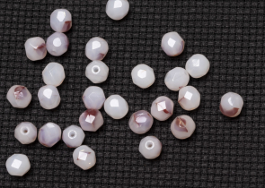 Бусины полированные круглые 6мм 25г (90 штук) 00030/WHT-BRWN 