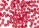 Бисер Чехия круглый 08/0 50 г 90090h прозрачный рубиновый квадратное отверстие